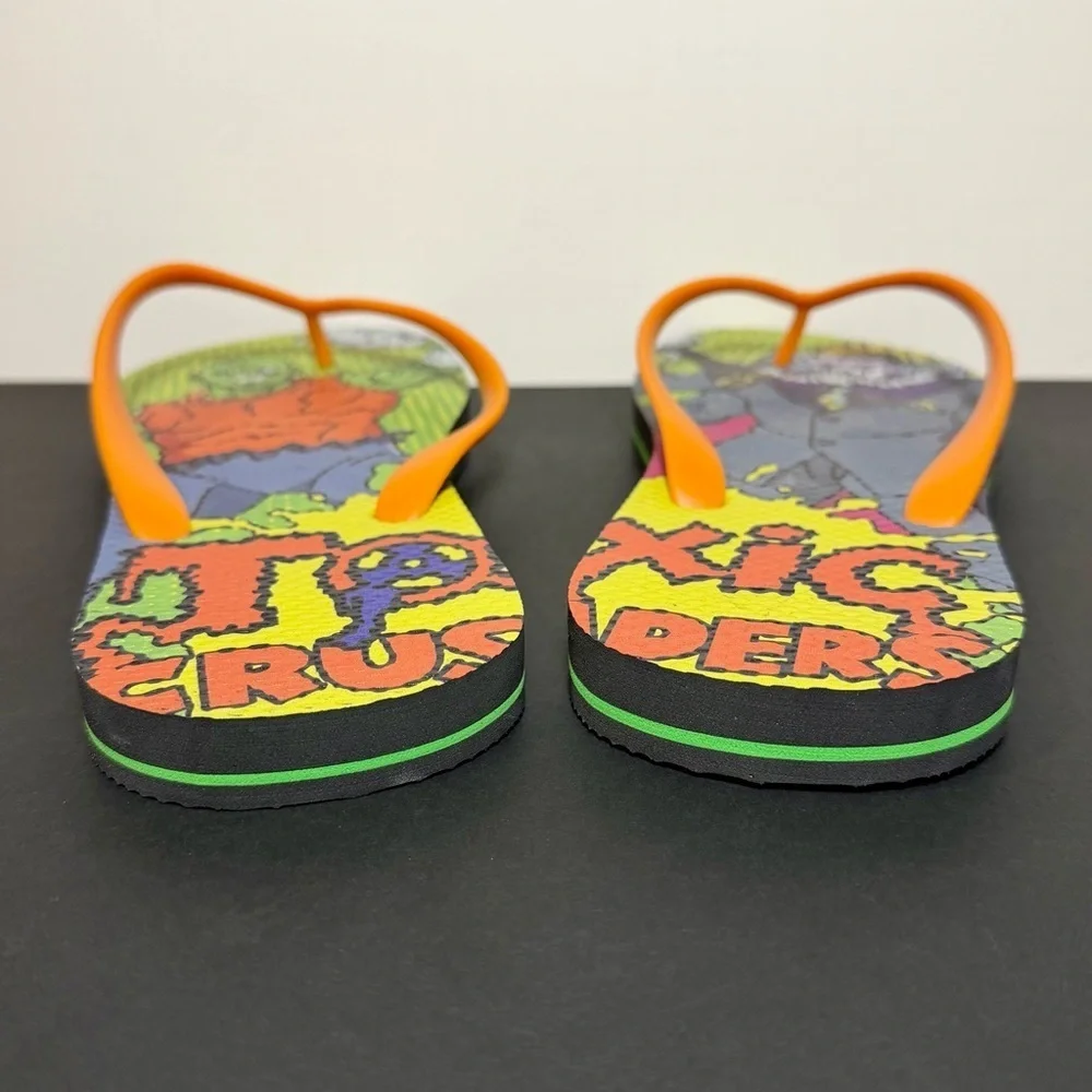Mens Big Herc x TOXIC CRUSADERS Flip Flop Sandals 1 of 100 / Size 12 - Picture 4 of 8